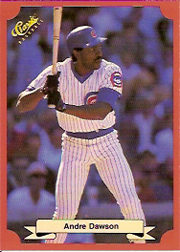 1988 Classic Red Baseball Cards        157     Andre Dawson